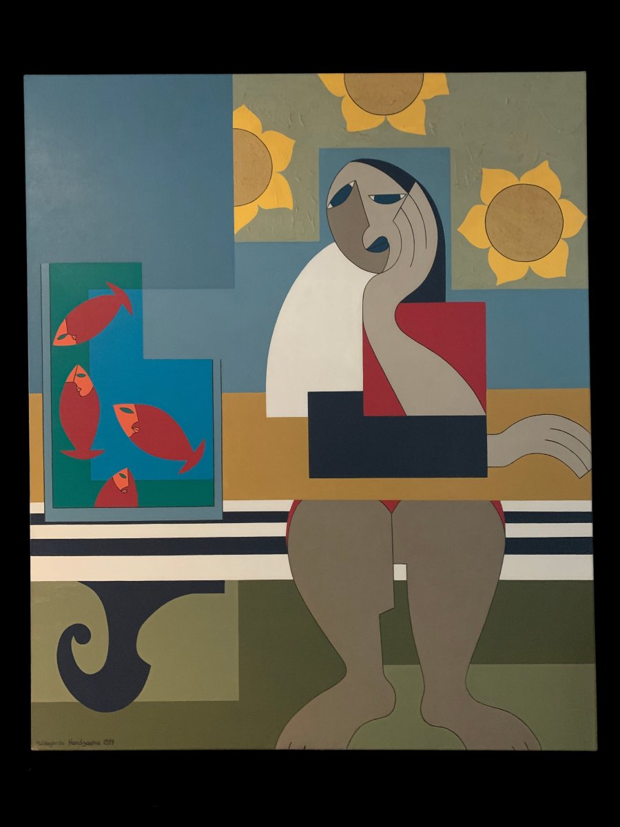 Hildegarde Handsaeme - Woman And Aquarium