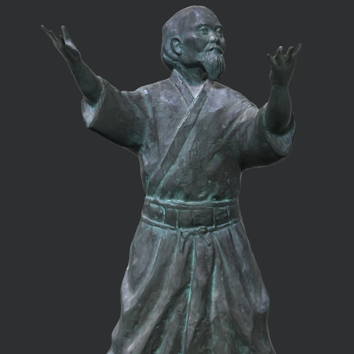 Statue en Bronze Morihei Ueshiba (O sSensei) 