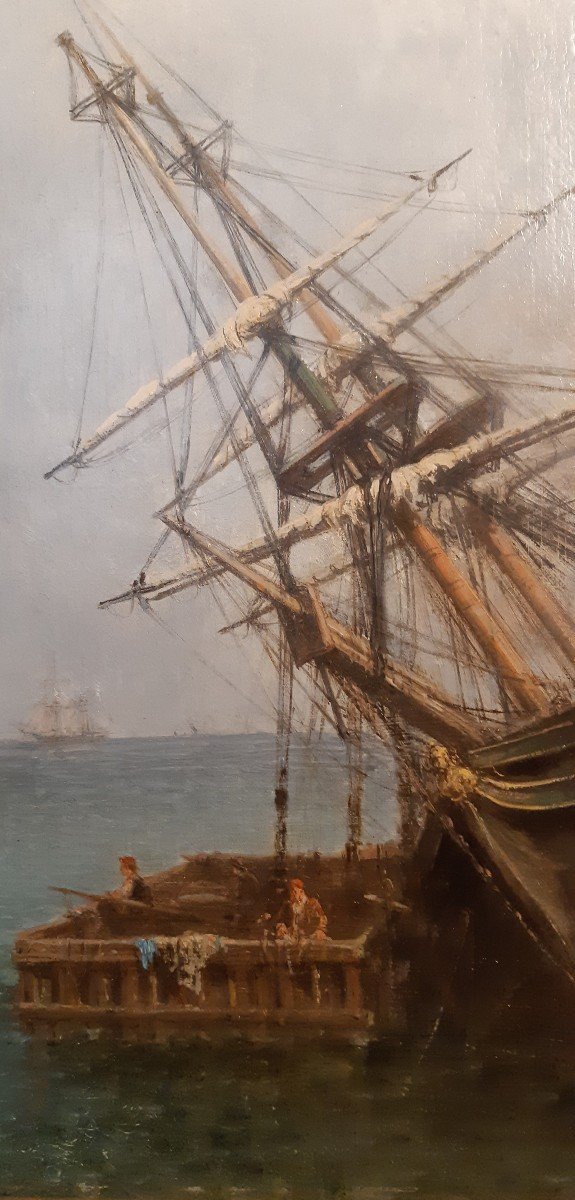 Calfatage En Pleine Eau (Tony-François de Bergue)-photo-4