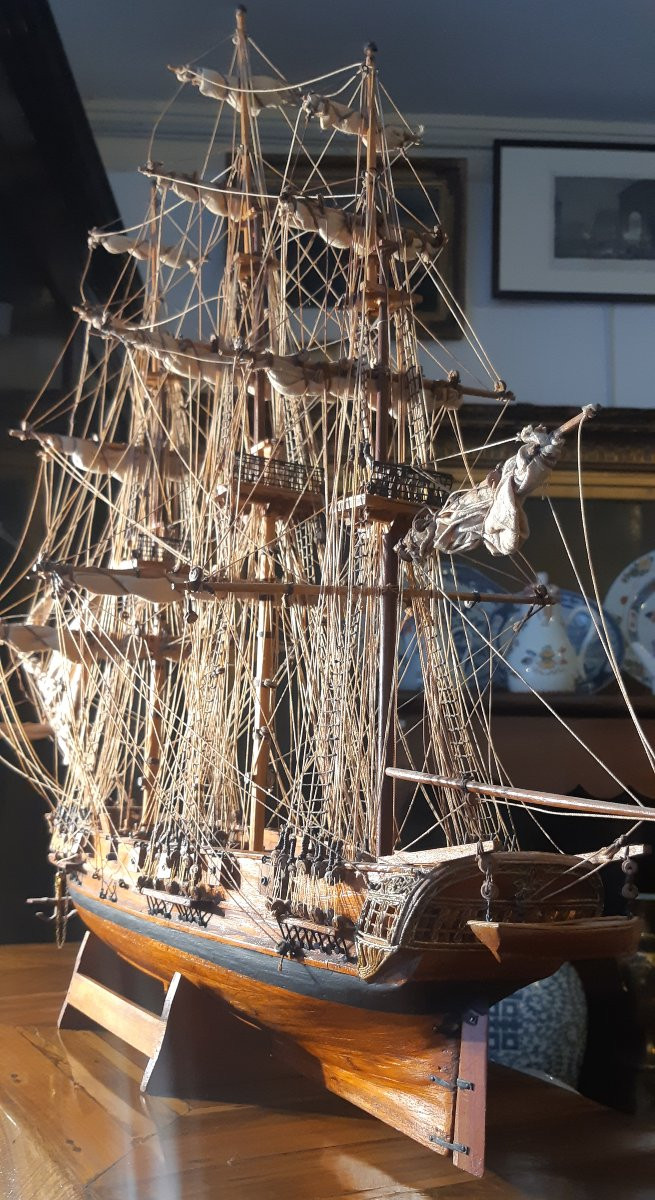 Maquette De Voiler (frégate?)-photo-2