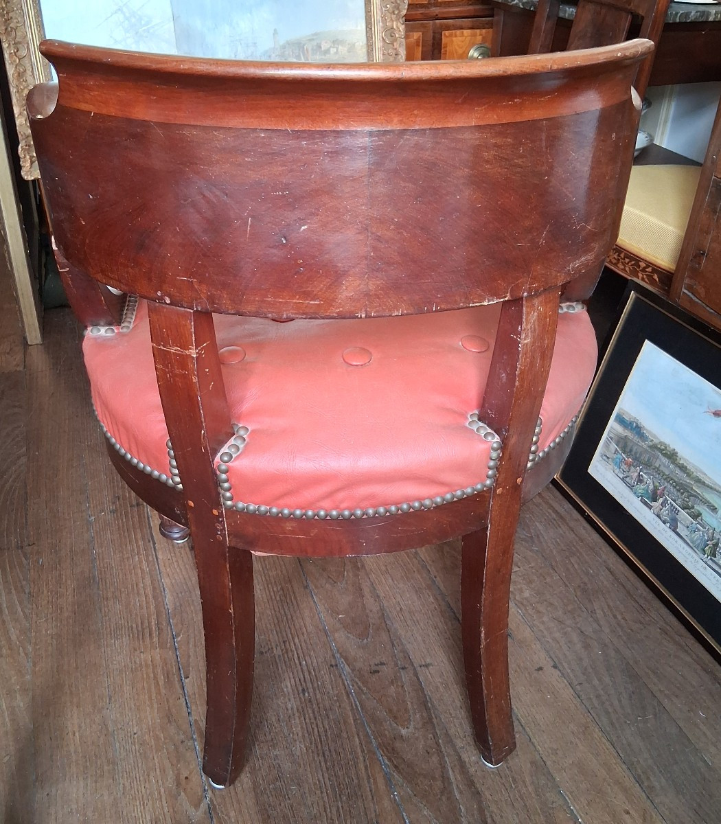 Napoleon III Period Office Chair-photo-3