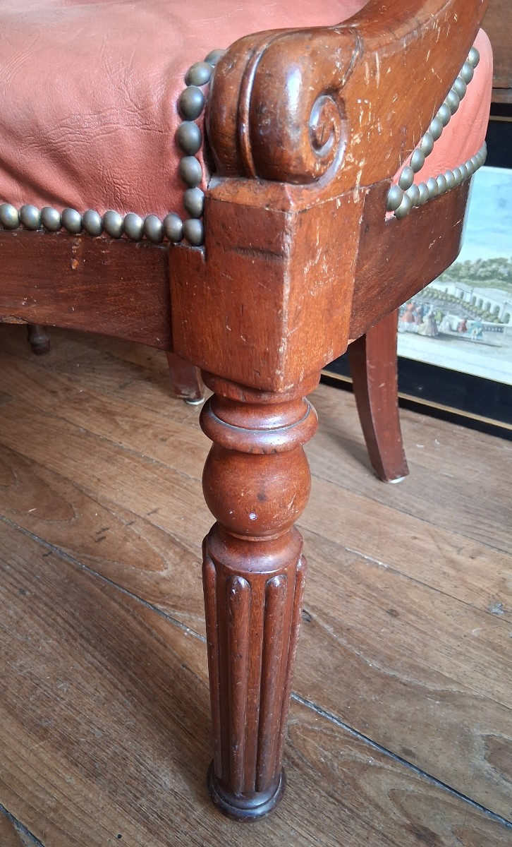 Napoleon III Period Office Chair-photo-4