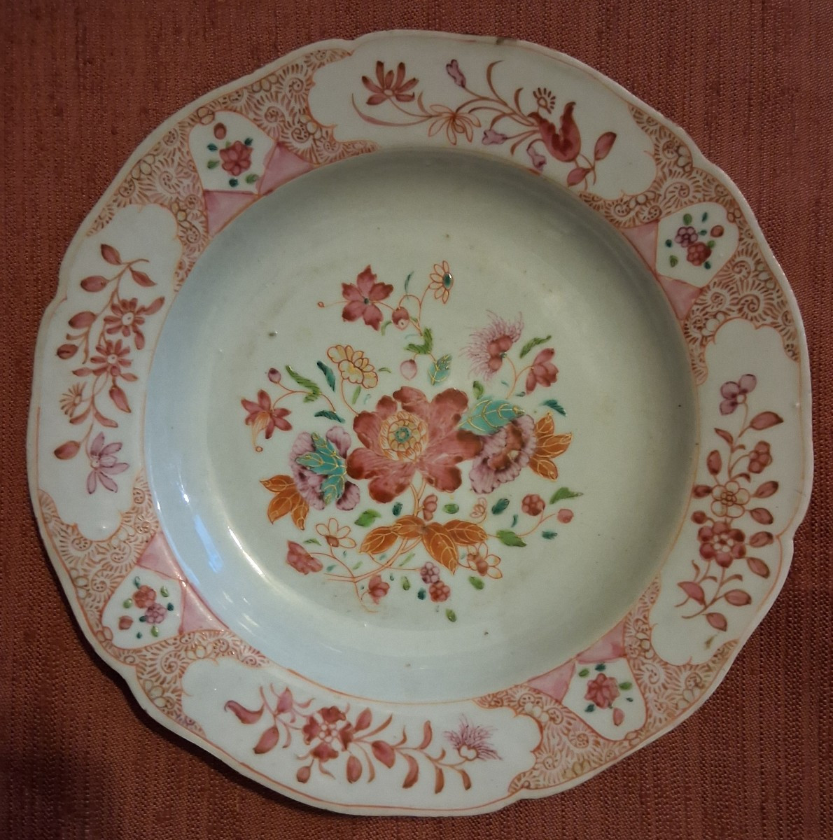 18th-century Plate From The East India Company (famille Rose)