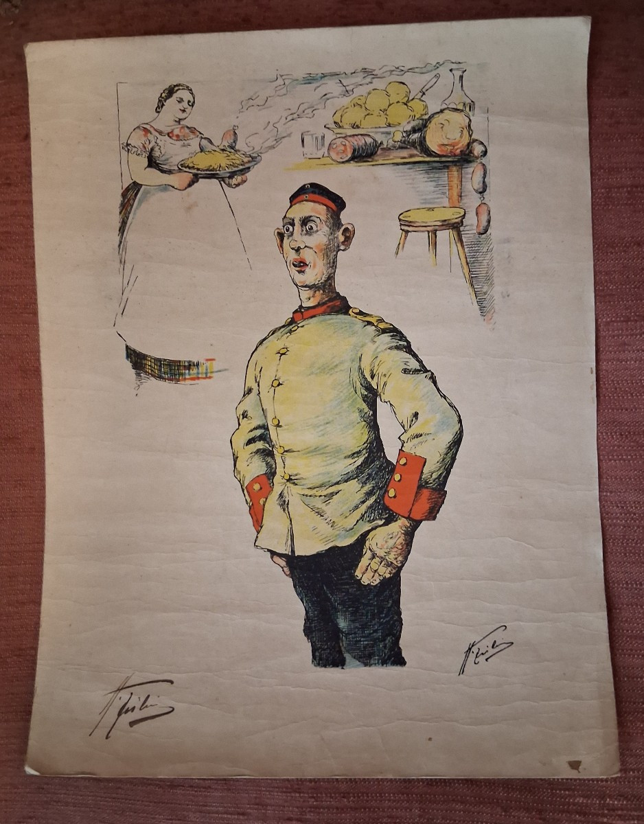 Caricatures de soldats allemands par Henri ZISLIN -photo-2