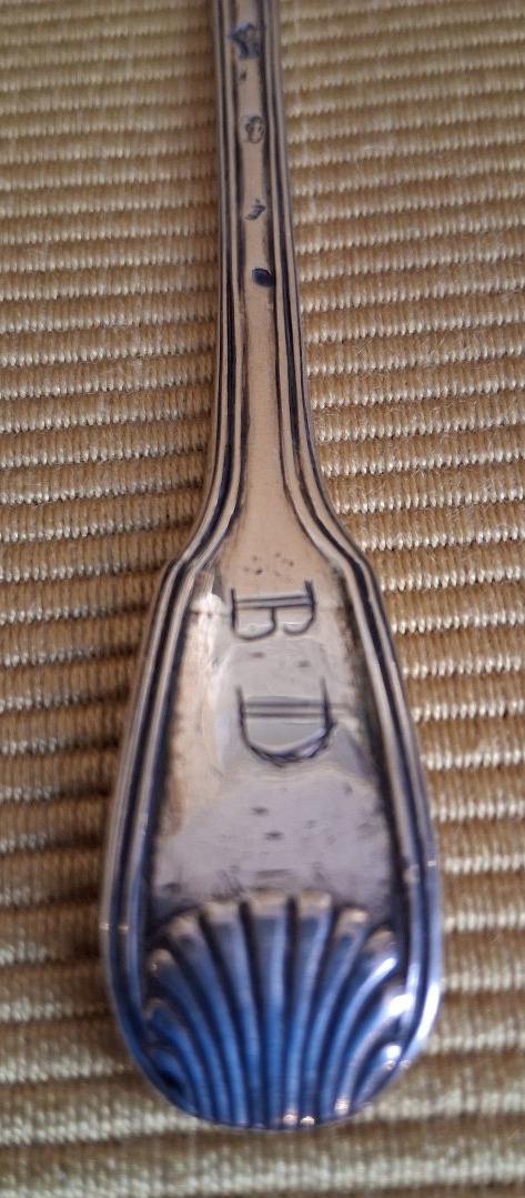 Cuillère en argent (950/1000) à moutarde XVIIIe.-photo-4