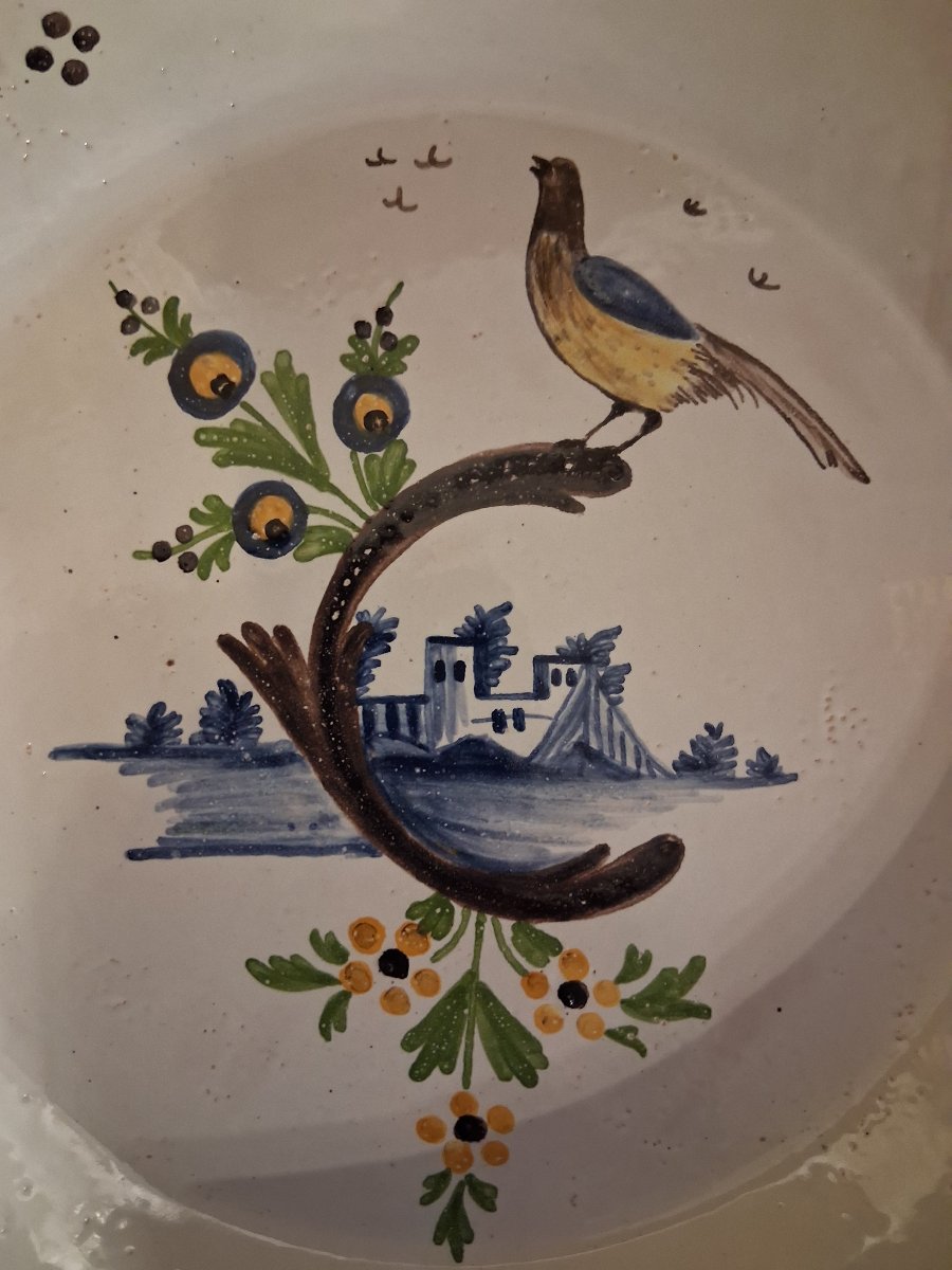 Assiette en faïence de Nevers 2e moitié XVIIIe-photo-3