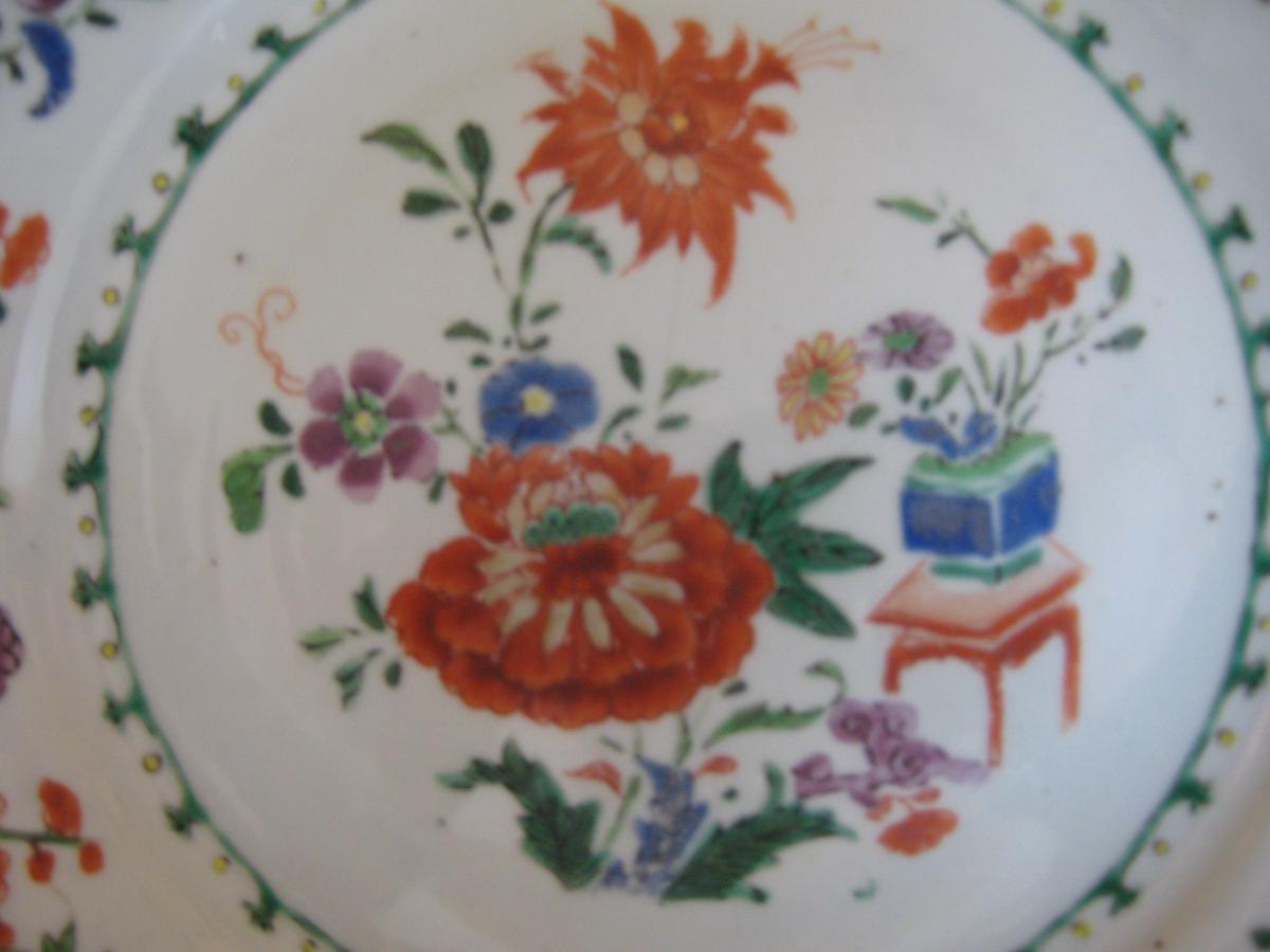 Plate Porcelain China Dite De La India Company, XVIII Time.-photo-2