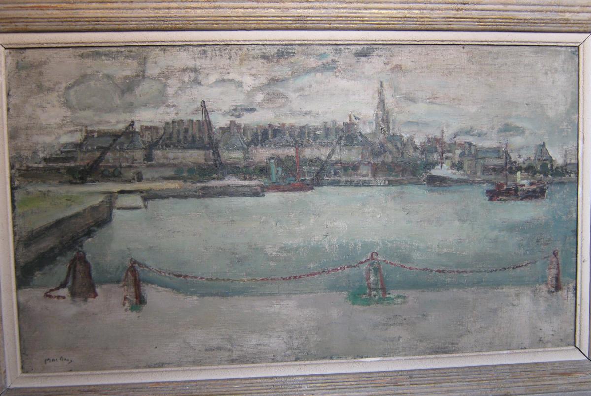 Le port de Saint-Malo, bassin Vauban, vers 1935