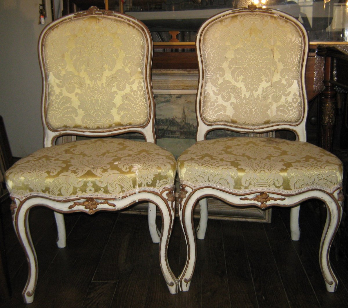 Pair Of Louis XV Period Chairs File To The Queen