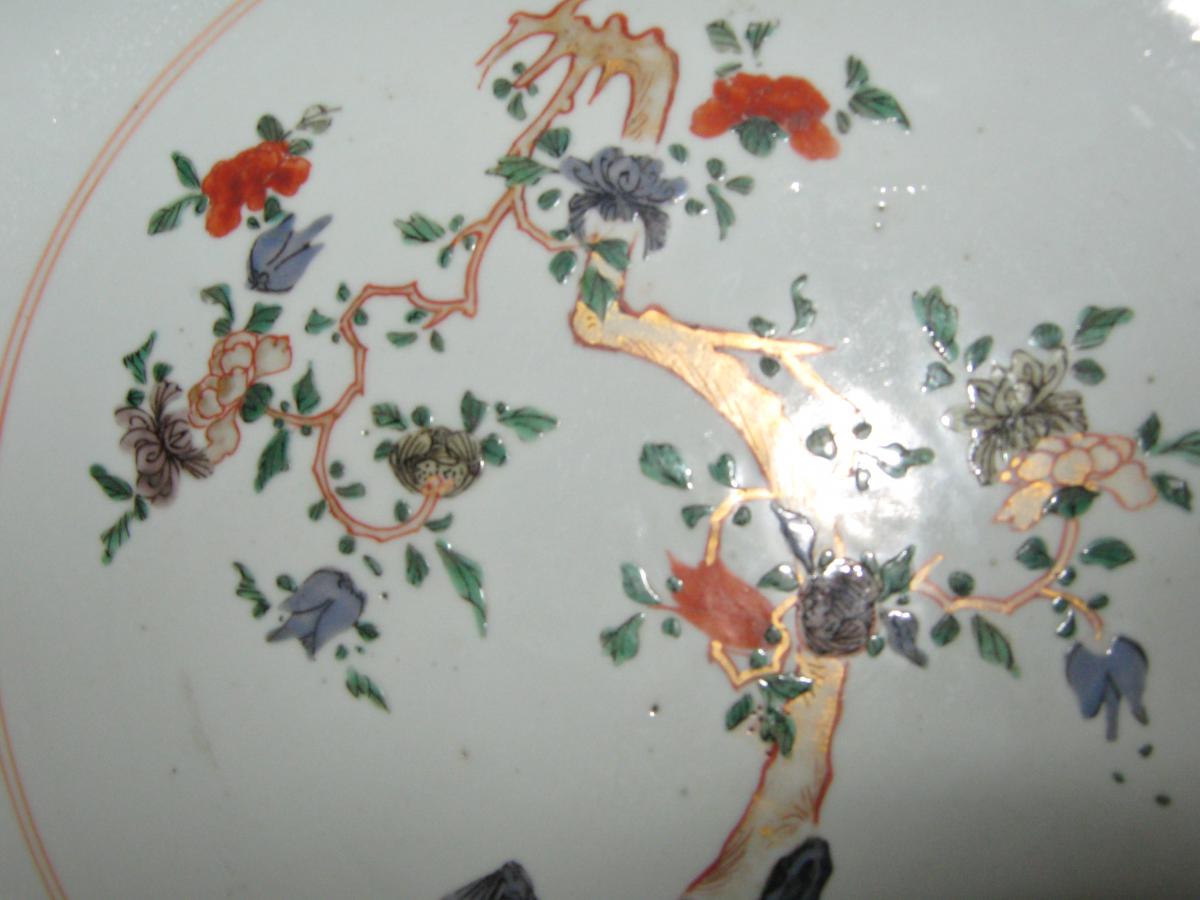 Flat Porcelain China Beginning Of Qianlong Period, Eighteenth Time.-photo-2