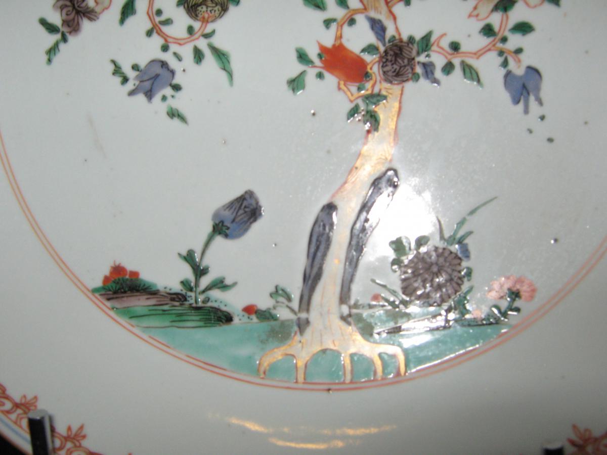 Flat Porcelain China Beginning Of Qianlong Period, Eighteenth Time.-photo-3