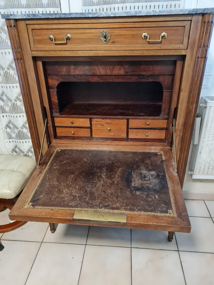 Louis XVI Style Mahogany Secretary-photo-2