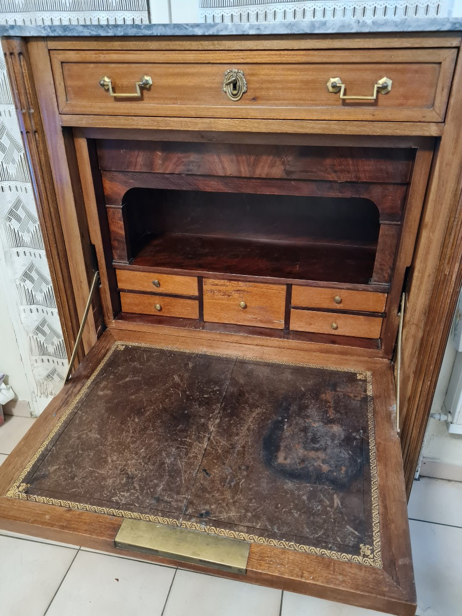 Louis XVI Style Mahogany Secretary-photo-4
