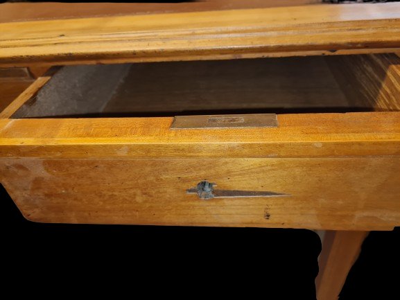 Art Nouveau Style Cherry Wood Desk-photo-4