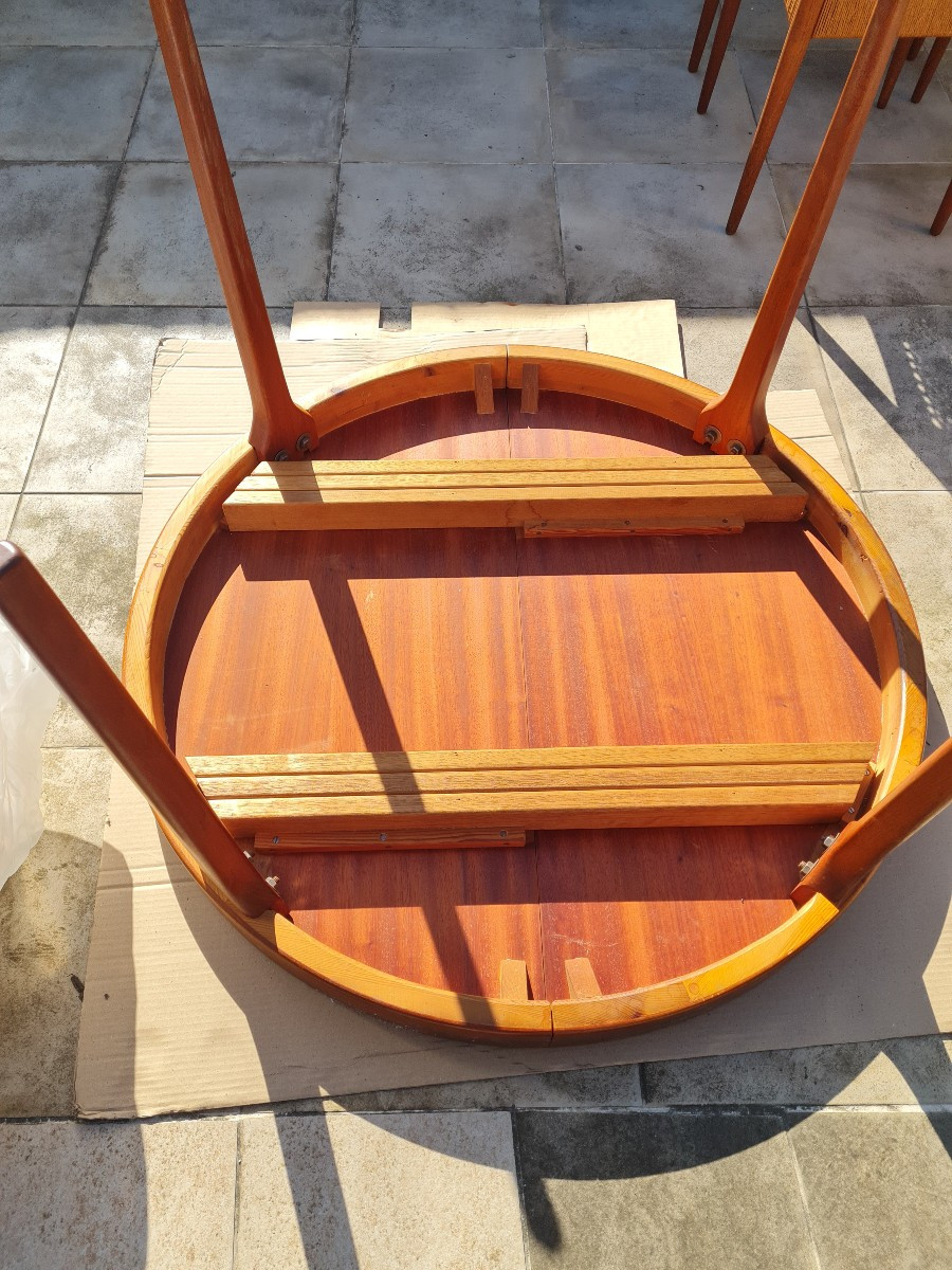 4 chaises ( modèle 71 ) Niels Otto Moller en Teck et une table teck-photo-3