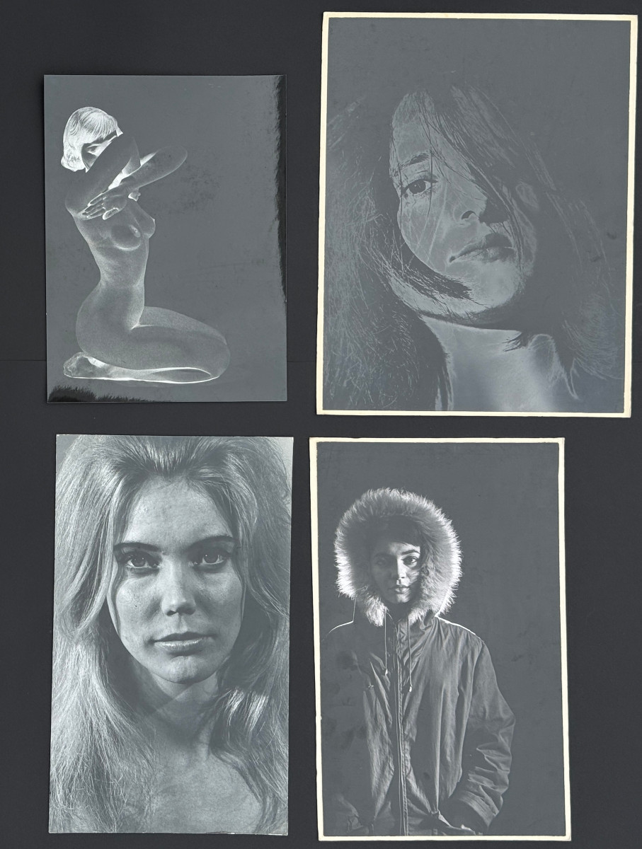 Victor Elschansky (1913-1981) Beautiful Series Of 4 Art Photographs Circa 1960
