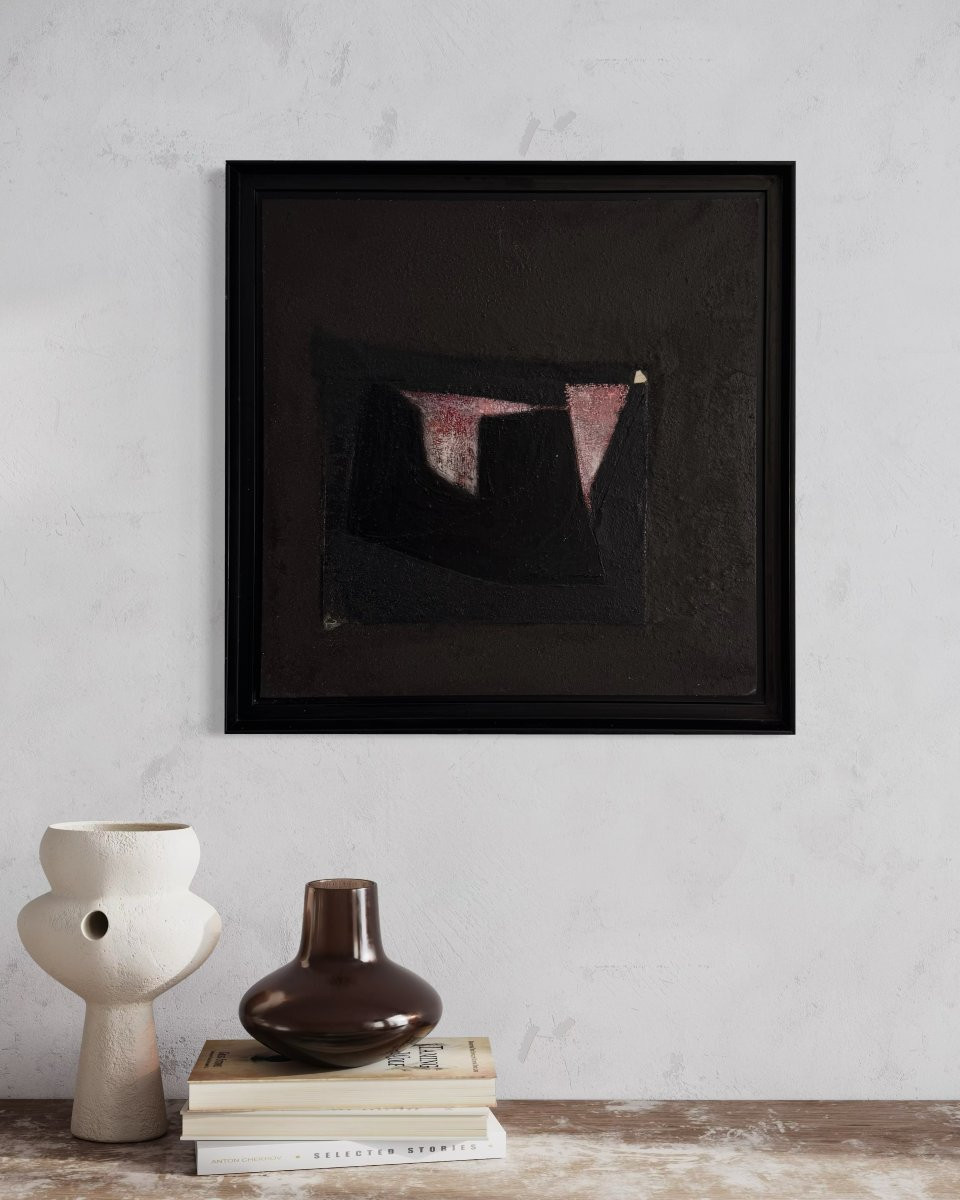 Odette Collon Peinture abstraite " L'ange et le dormeur " de 1996-photo-2