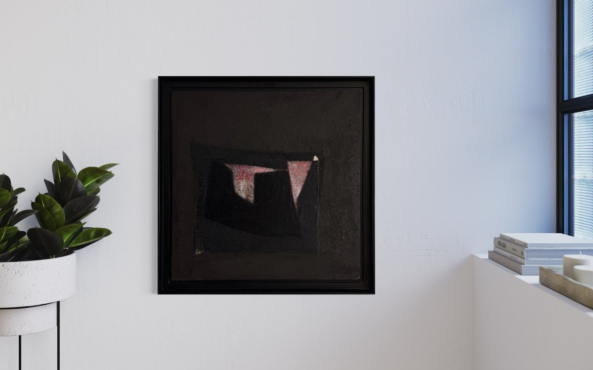 Odette Collon Peinture abstraite " L'ange et le dormeur " de 1996-photo-4