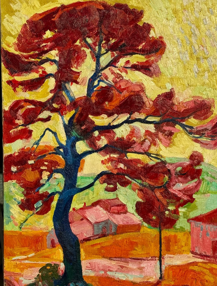 Jean-Pierre Dolla ( 1946 ) Grande peinture de 1972 - Galerie St Placide Paris -photo-4