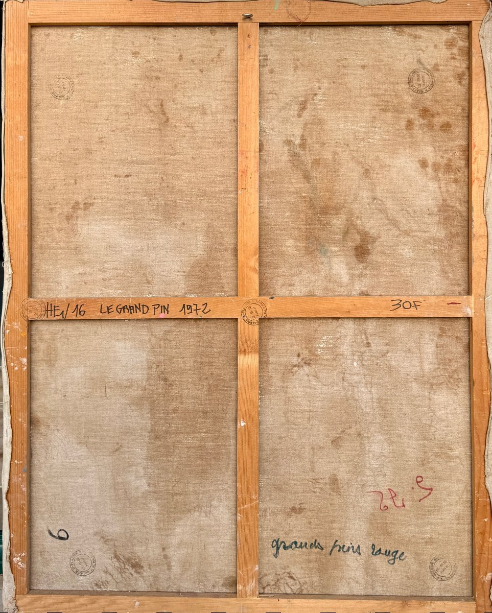 Jean-Pierre Dolla ( 1946 ) Grande peinture de 1972 - Galerie St Placide Paris -photo-4