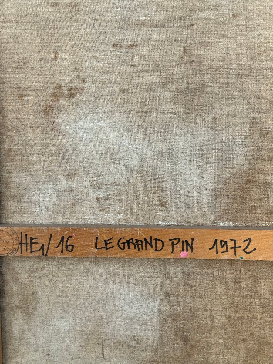 Jean-Pierre Dolla ( 1946 ) Grande peinture de 1972 - Galerie St Placide Paris -photo-6