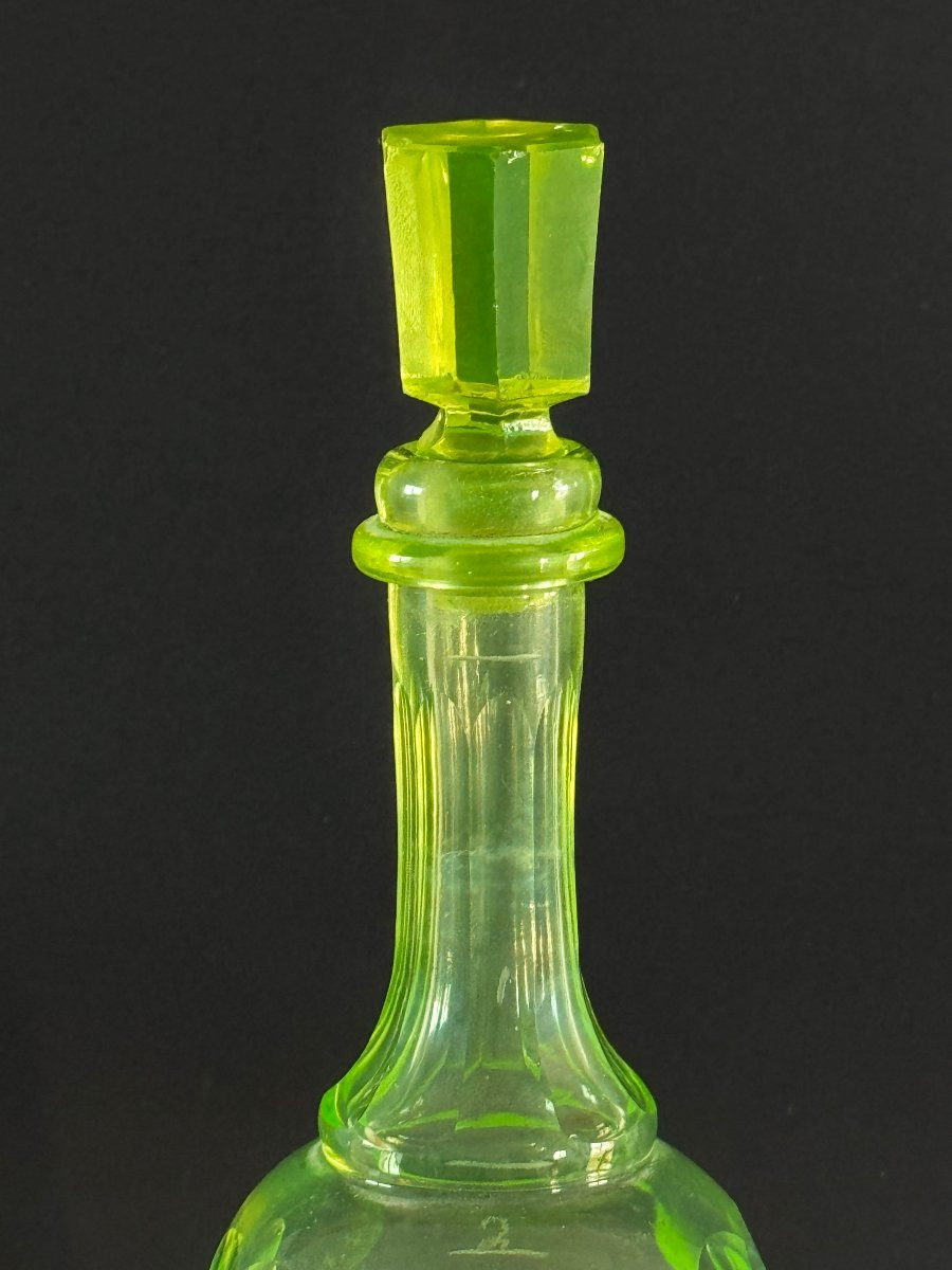 Carafe doseur à Absinthe en Ouraline fin 19ème -photo-3