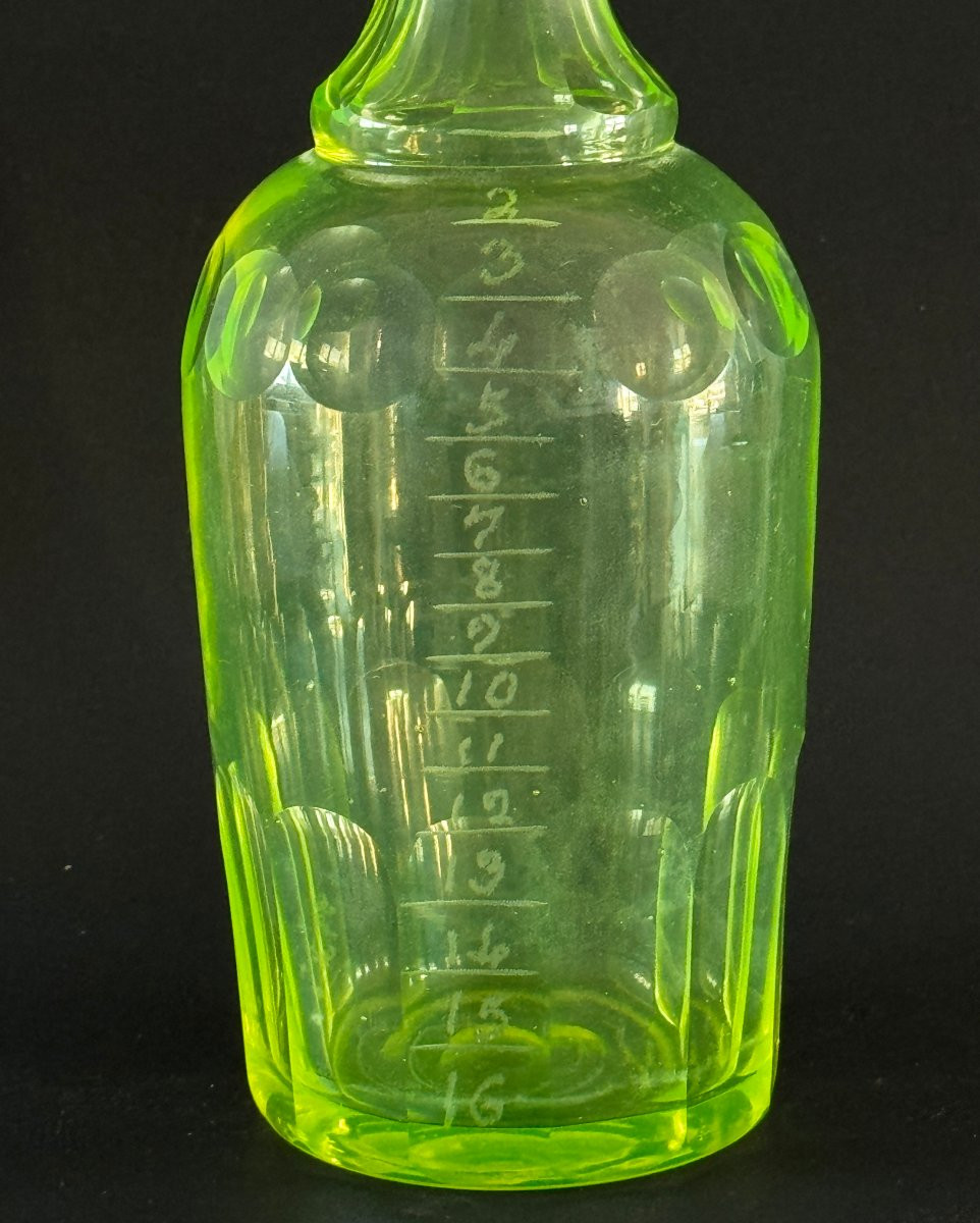 Carafe doseur à Absinthe en Ouraline fin 19ème -photo-4