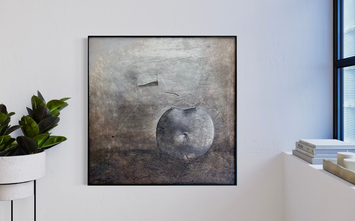 Robert Detheux - 1977 - Surrealist Painting On Canvas "libidineuse"-photo-2