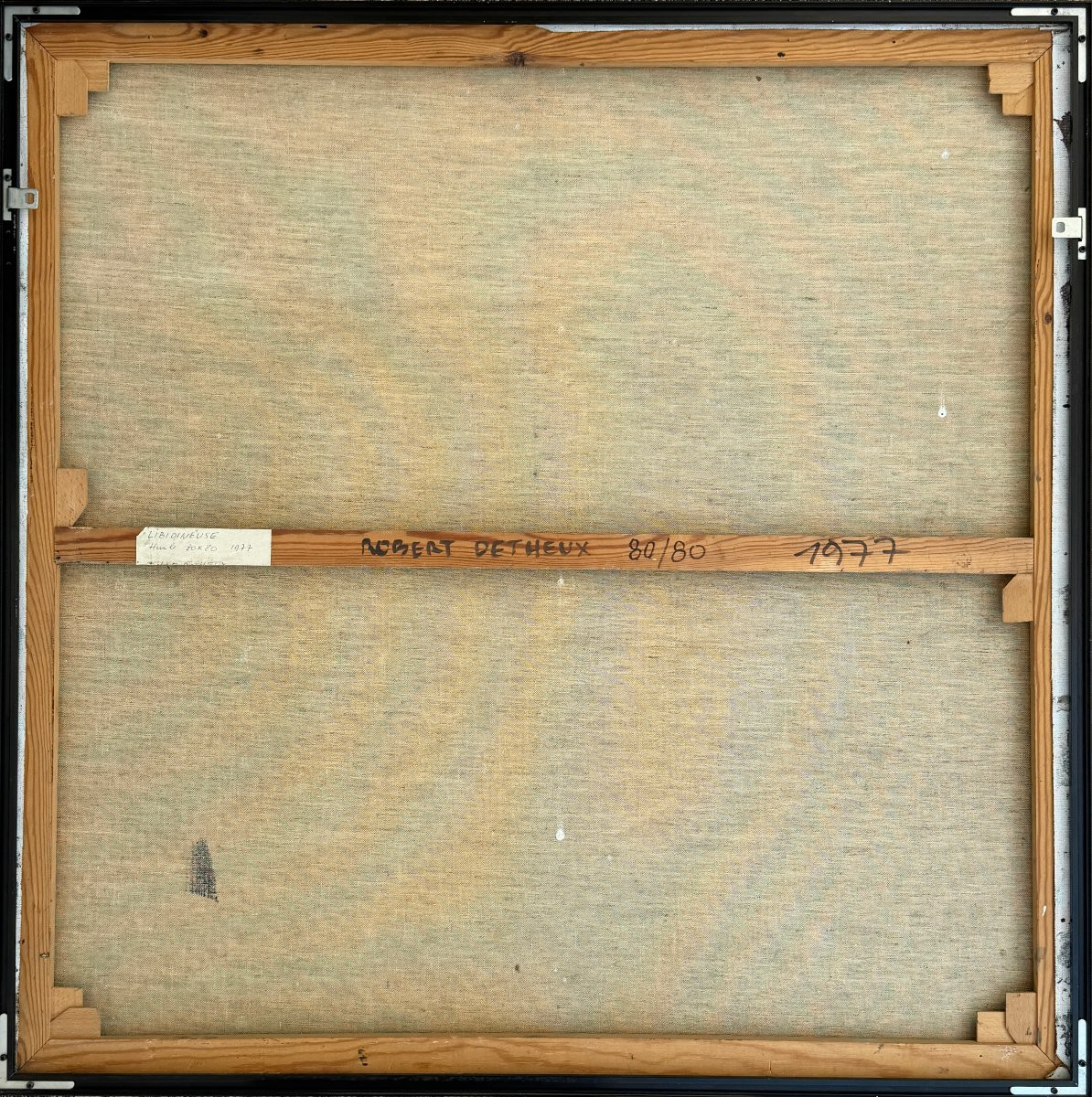 Robert Detheux - 1977 - Surrealist Painting On Canvas "libidineuse"-photo-3