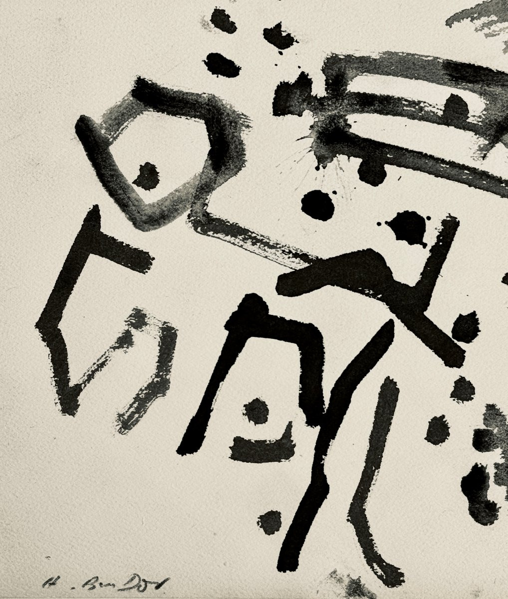 Hanna Ben Dov - Lyrical Abstraction Circa 1960 - New School Of Paris-photo-2