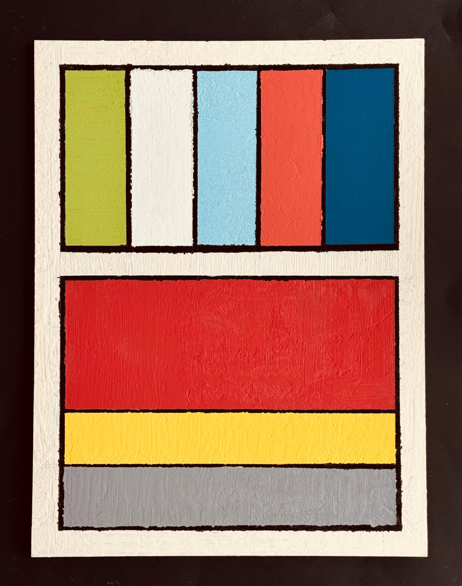 Shozo Hirai (1948-2024) - Constructivist Composition Circa 1980 On Panel