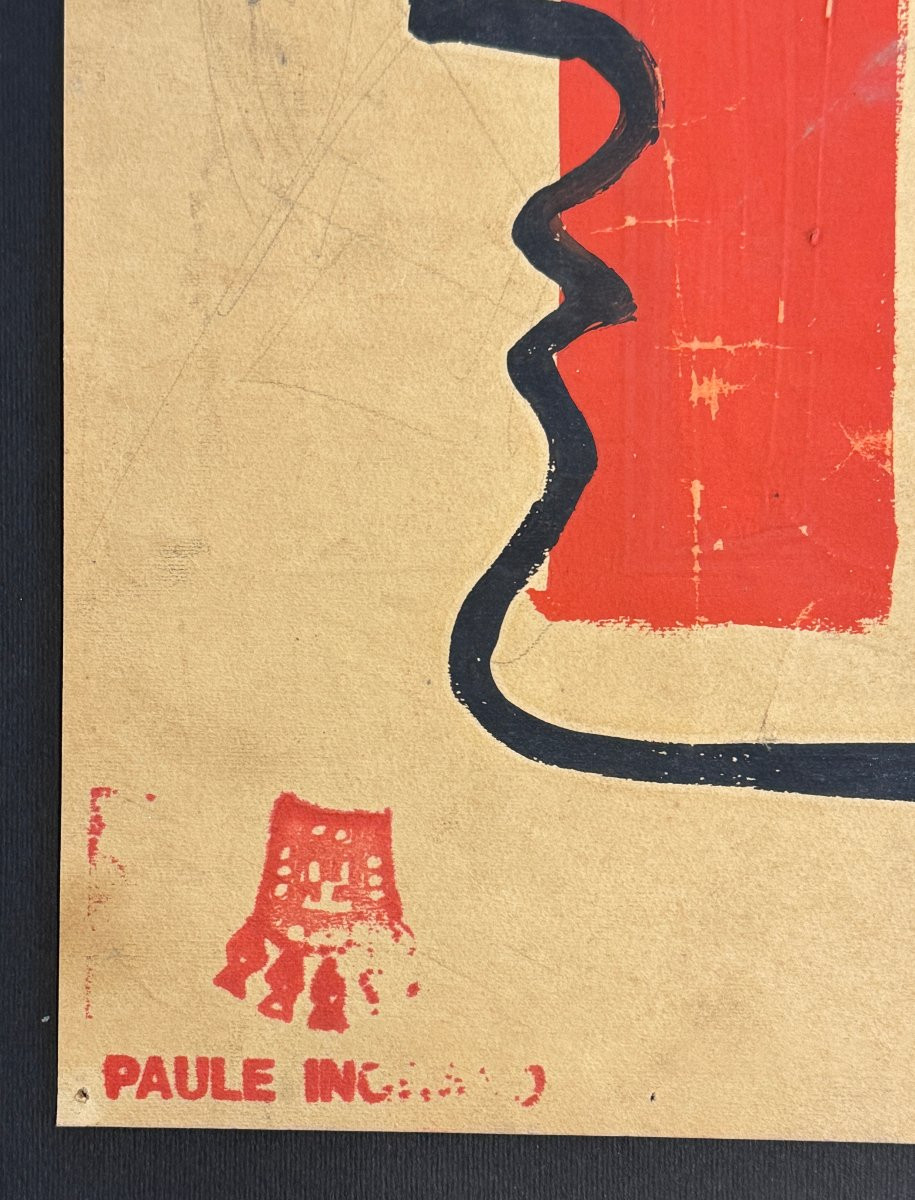 Paule et Max Ingrand - Dessin  préparatoire vers 1950-photo-3