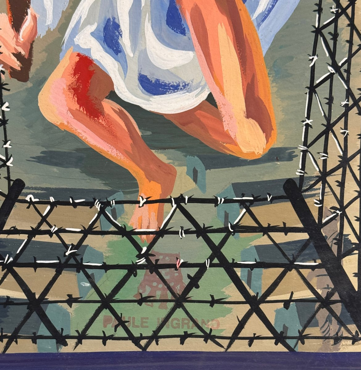 Paule And Max Ingrand - Large Preparatory Work In Gouache Circa 1950-photo-4