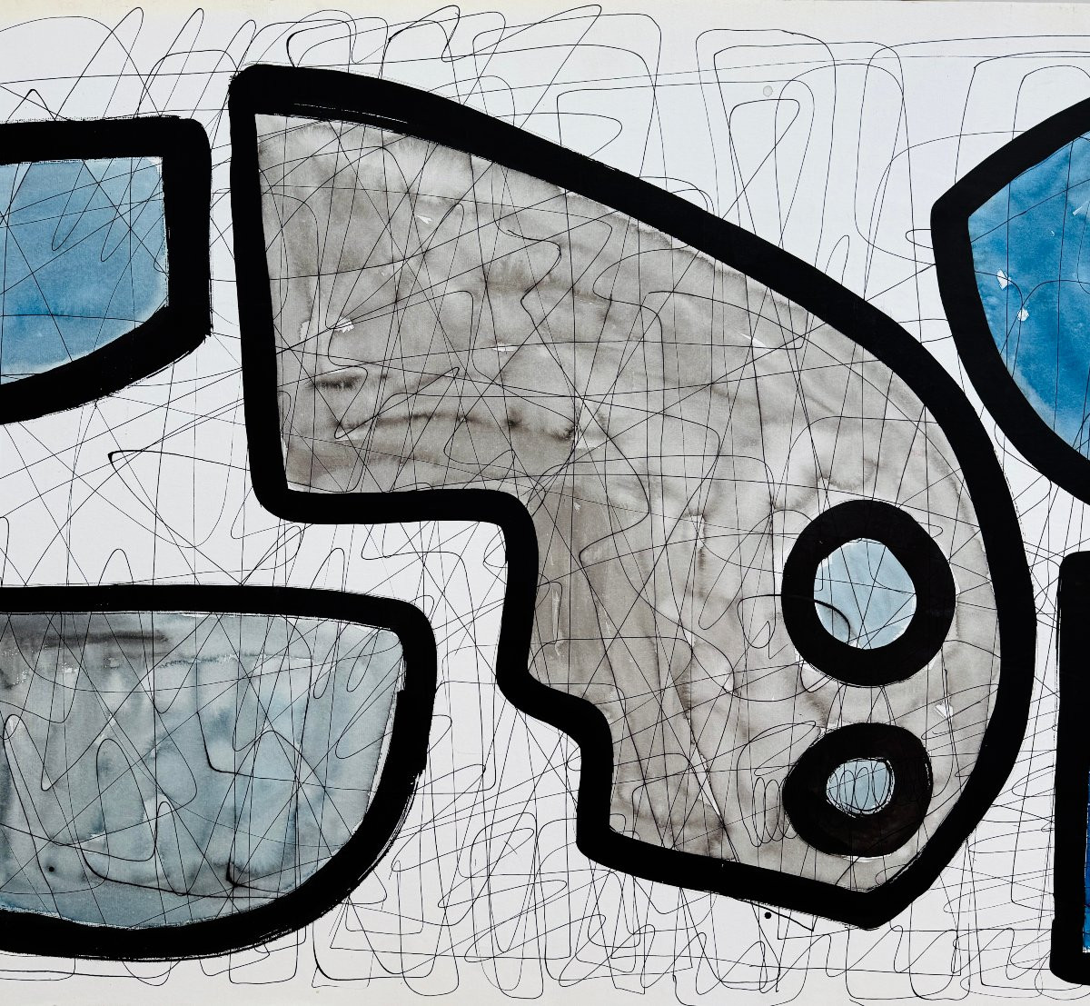 Gundi Falk (1966) Organic Composition In Blue -photo-4