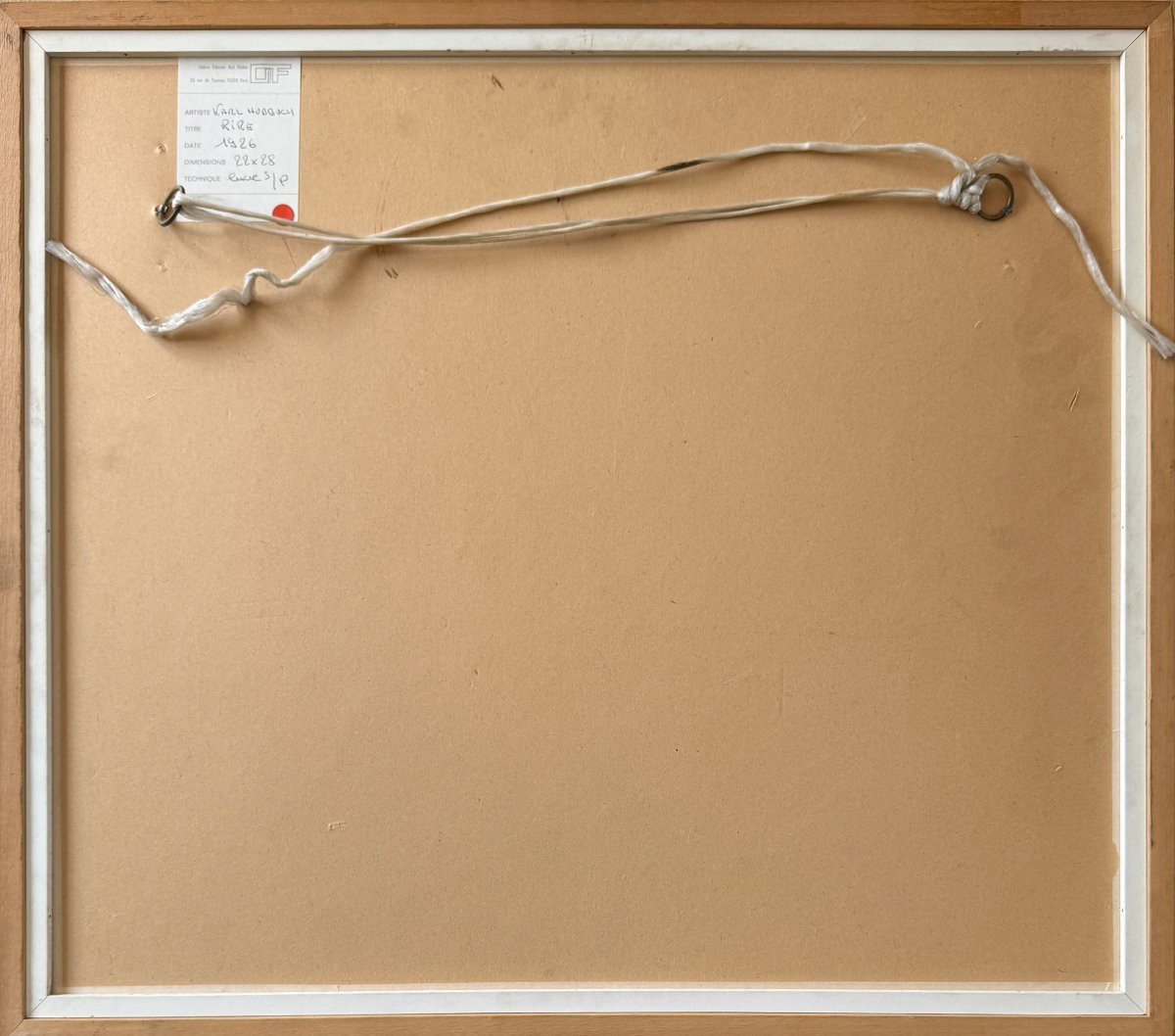 Karl Hubbuch - Rare 1926 Drawing - Galerie Karl Flinker Paris - Framed-photo-3