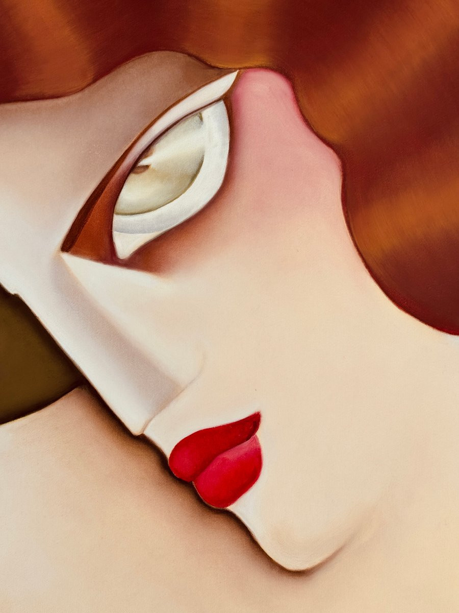 Ardoon - Large  Art Déco Oil On Canvas Painting - Signed-photo-2