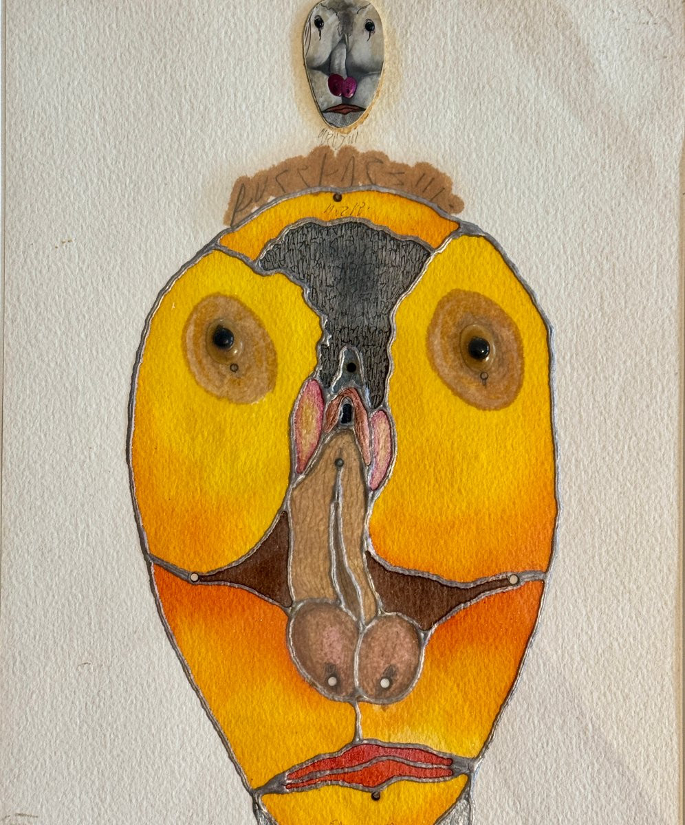 Zush - Fuckface - 1989 - Erotic Work In Relief With Collages - Galerie Von Scholz Brussels-photo-2