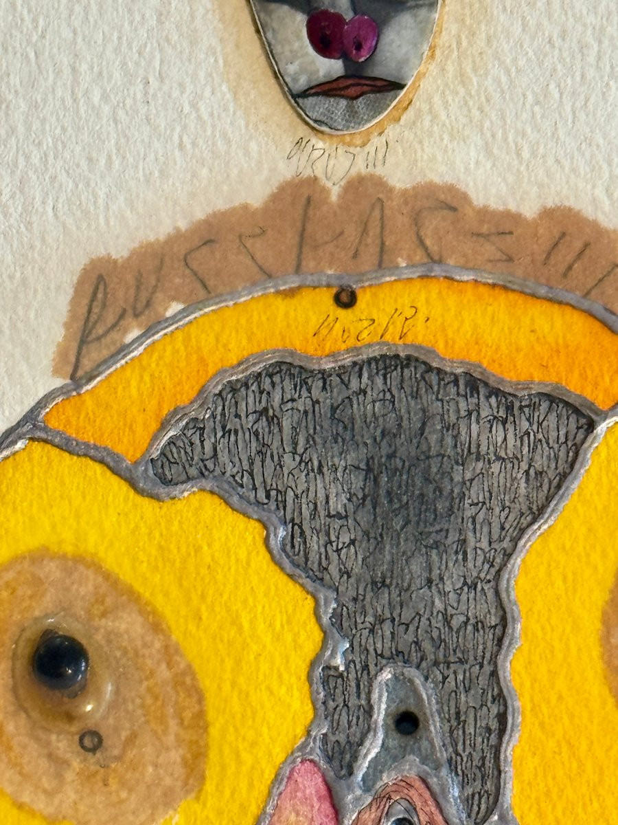 Zush - Fuckface - 1989 - Erotic Work In Relief With Collages - Galerie Von Scholz Brussels-photo-5