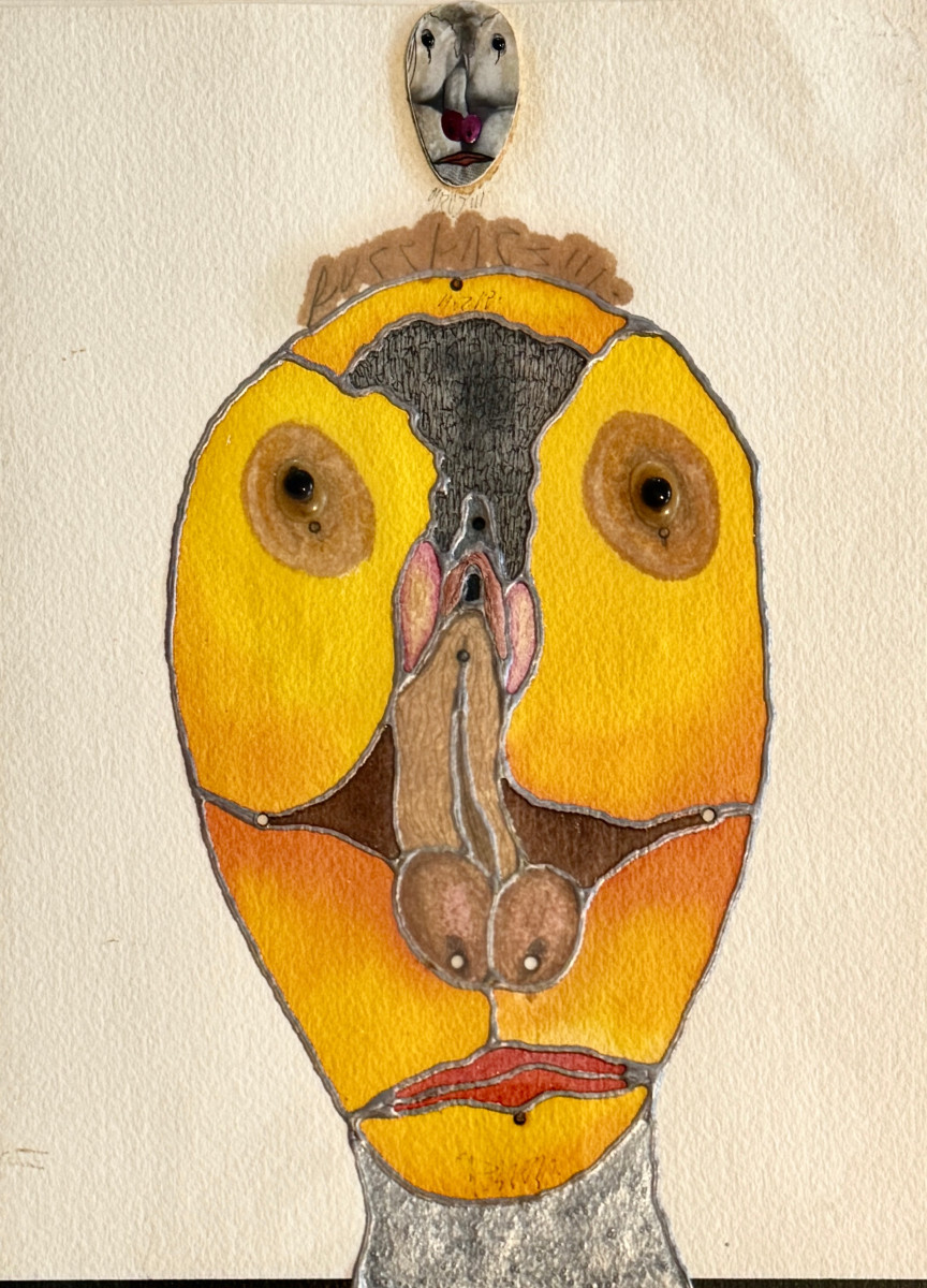 Zush - Fuckface - 1989 - Erotic Work In Relief With Collages - Galerie Von Scholz Brussels