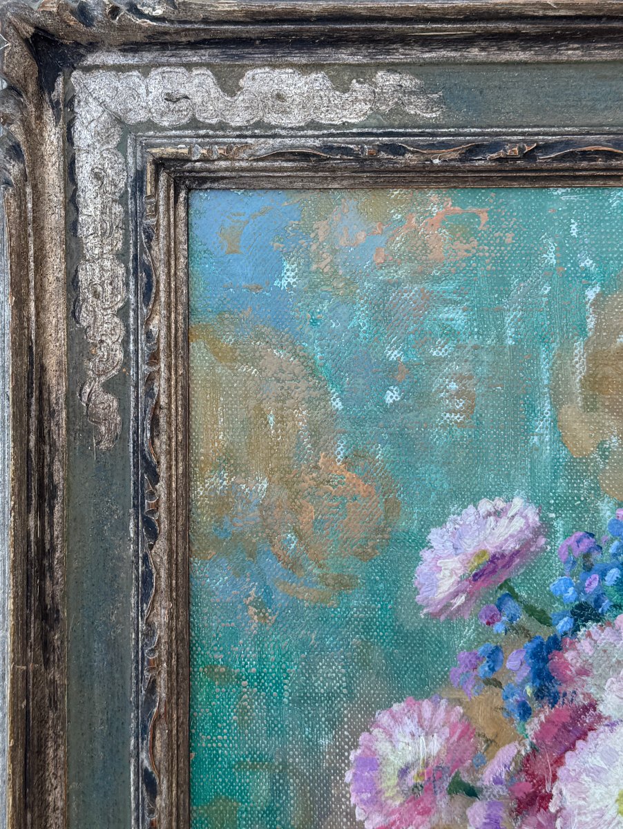 Jacques Bille  - Bouquet Of Daisies And Cornflowers - 1928 - Galerie Georges Petit-photo-4