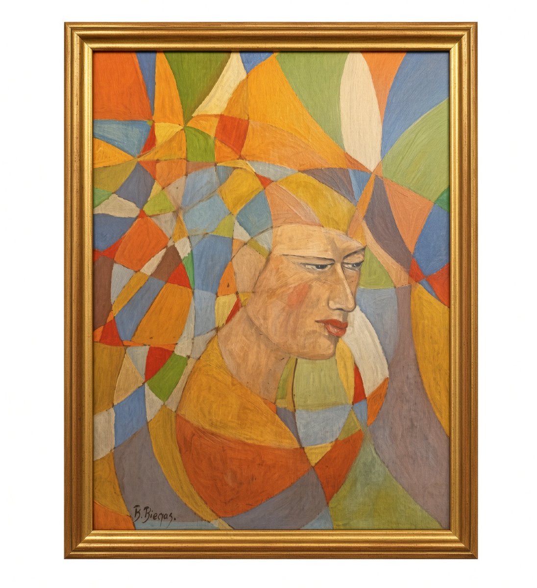 Boleslaw Biegas (1877-1954) Portrait sphérique de femme, 1918-1925 - Galerie Girard à Paris
