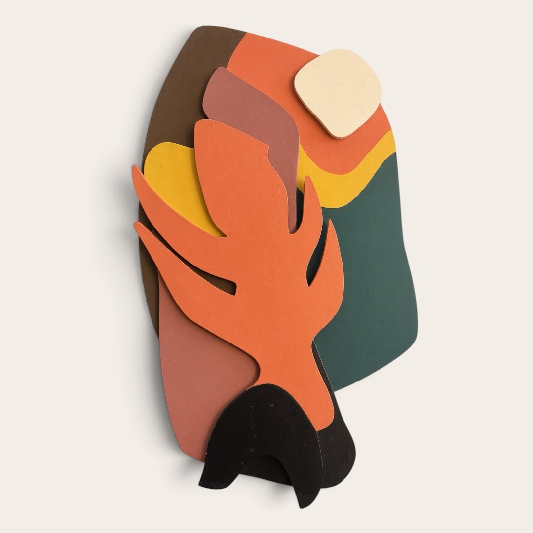 Biomorphic Relief Made Of Painted Wood In The Style Of Jean Arp · Circa 1950–1960