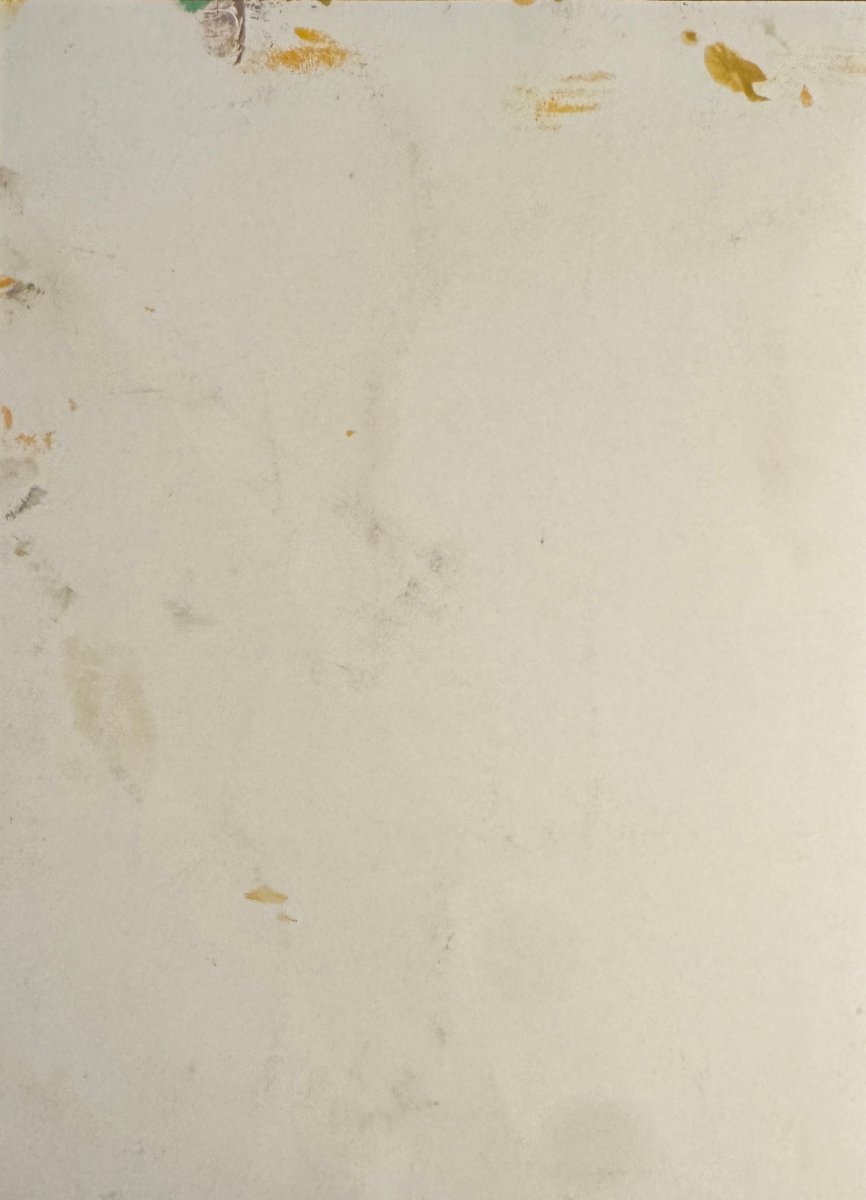 Miodrag đorđević (1936) — Abstract Composition In Silver, Red, And Gold / Oil On Cardboard-photo-6