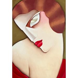 Ardoon - Large  Art Déco Oil On Canvas Painting - Signed