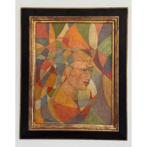 Bol Biegas (1877–1954), *spherical Portrait Of A Woman*, 1918–1925 – Galerie Girard In Paris