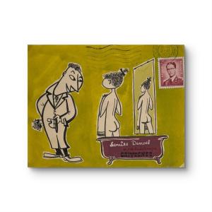 Yvon Adam (1932–2017) A Magnificent Album Containing 119 Envelopes Painted In Gouache—1954