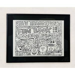 Magnificent And Great Work By Keith Haring From 1987 With Provenance