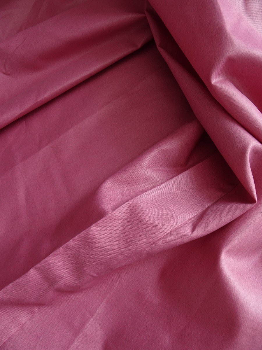 Pair Of Powder Pink Silk Drapes-photo-4