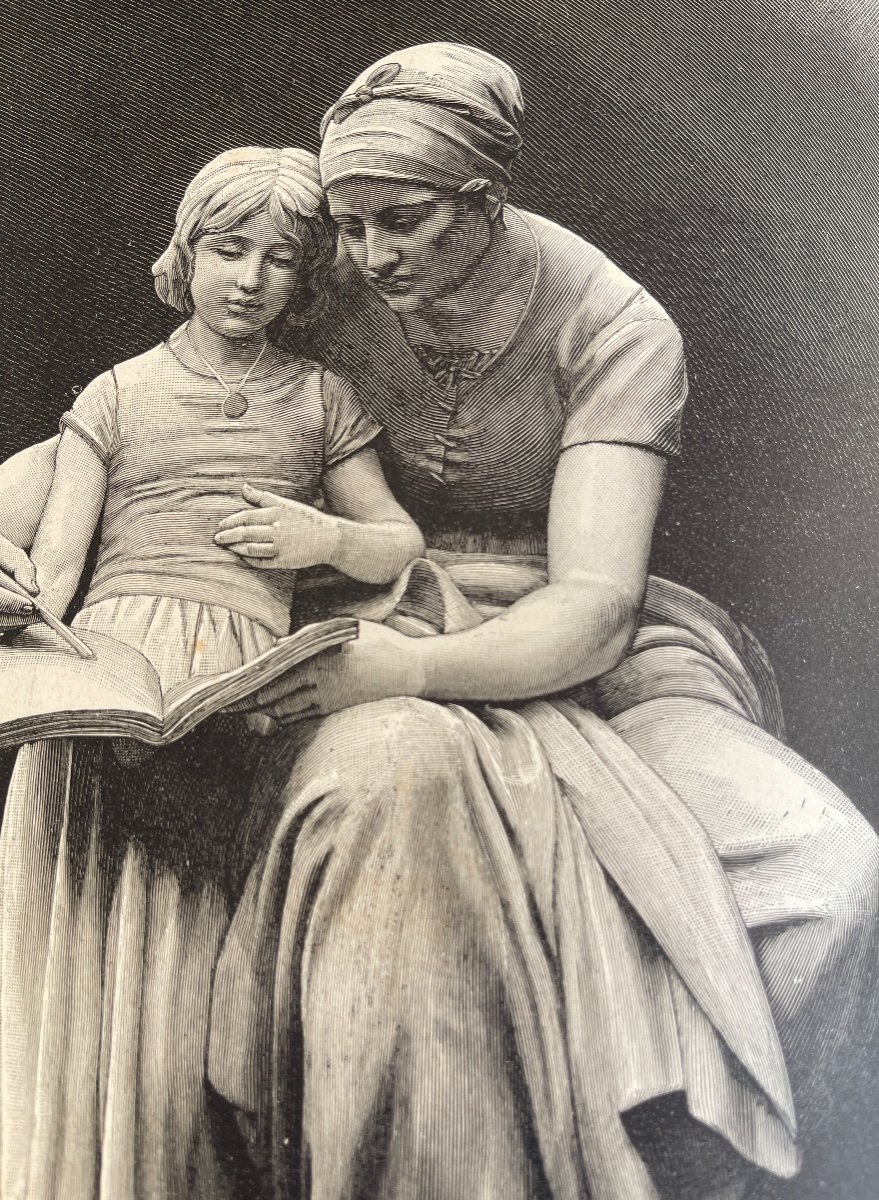 Beau Livre XIXème Grand In Folio «  Un Bouquet D’histoires«  Par A.dubois 31 Gravures-photo-2