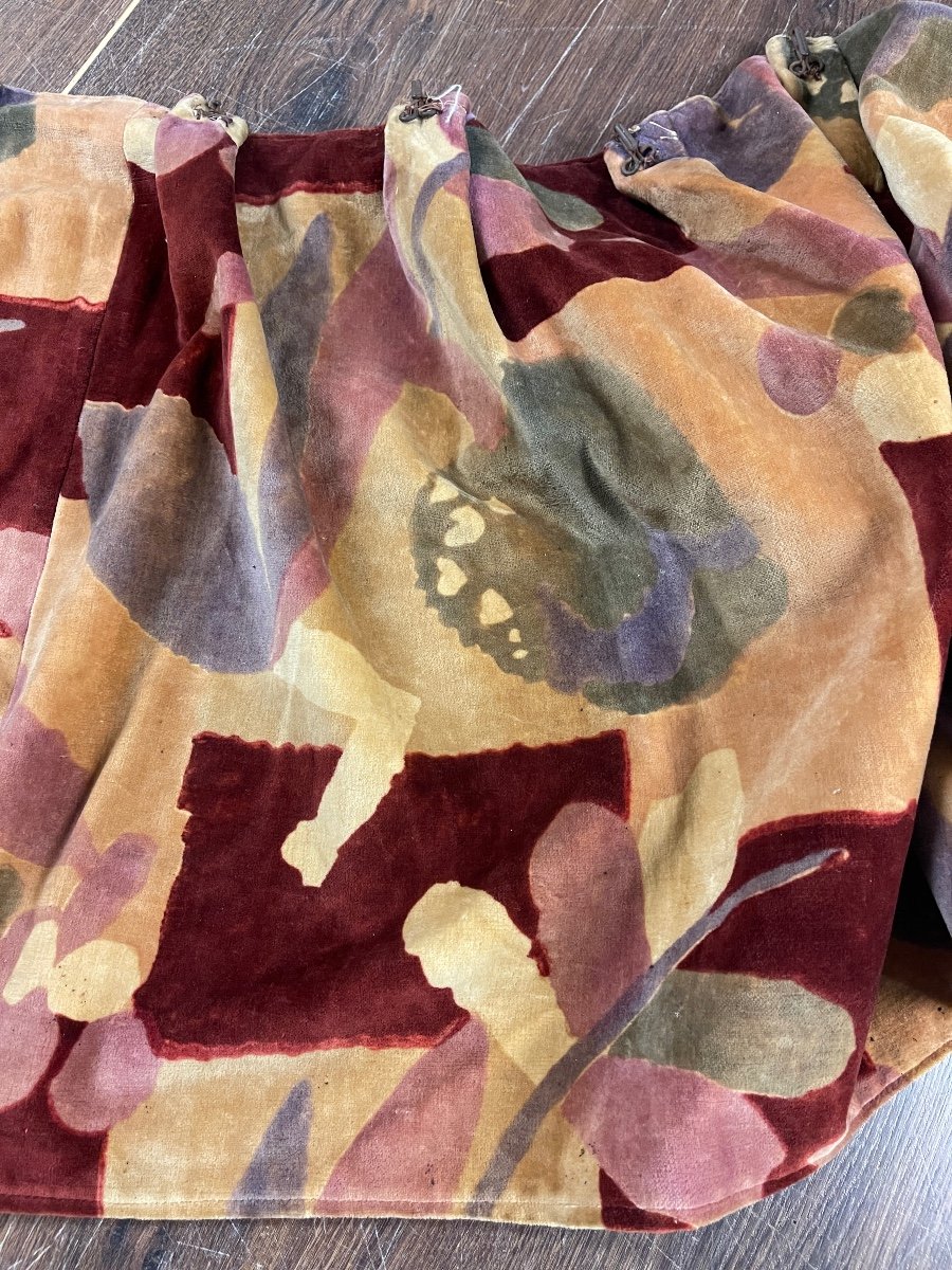 Long Art Deco Velvet Valance-photo-3